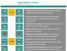 Tablet Screenshot of green-energy-portals.com